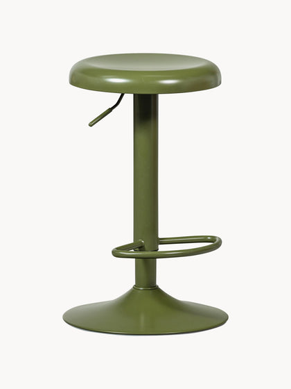 Westwing Taburete de bar de metal Isaac regulable en altura