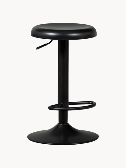 Westwing Taburete de bar de metal Isaac regulable en altura