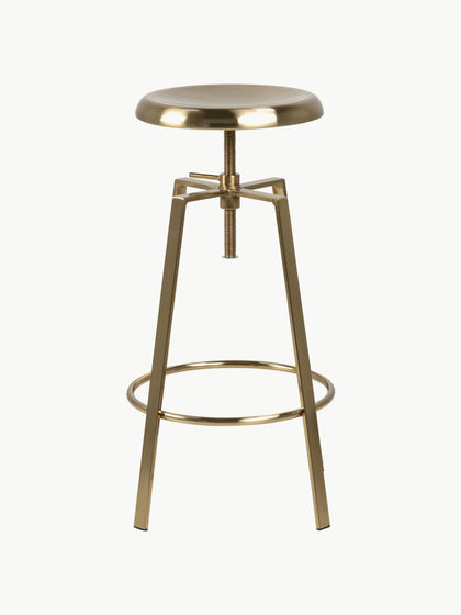 Westwing Taburete De Bar Giratorio De Metal Goose Regulable En Altura