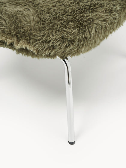 Westwing Taburete De Cuero Sintético Con Patas De Metal Luan