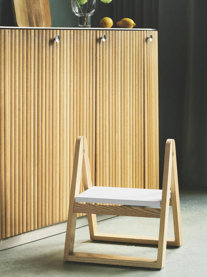 Westwing Taburete Plegable De Madera De Fresno Reech