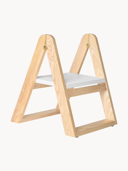 Westwing Taburete plegable de madera de fresno Reech