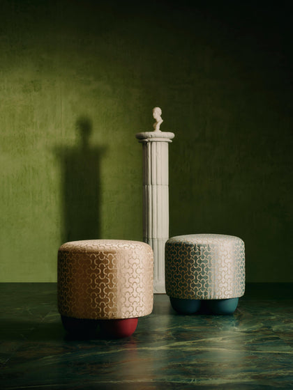 Westwing Taburete Tapizado De Diseño DEDAR Milano X Westwing Lino