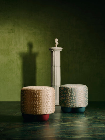 Westwing Taburete Tapizado De Diseño DEDAR Milano X Westwing Lino