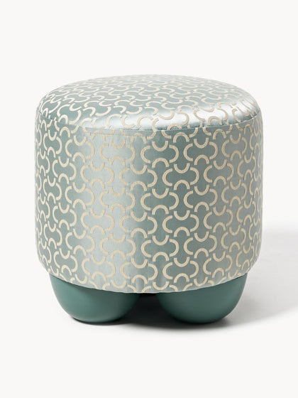 Westwing Taburete tapizado de diseño DEDAR Milano x Westwing Lino