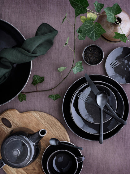 Westwing Taza Con Platito Artesanal Arteasanal Nordic Coal