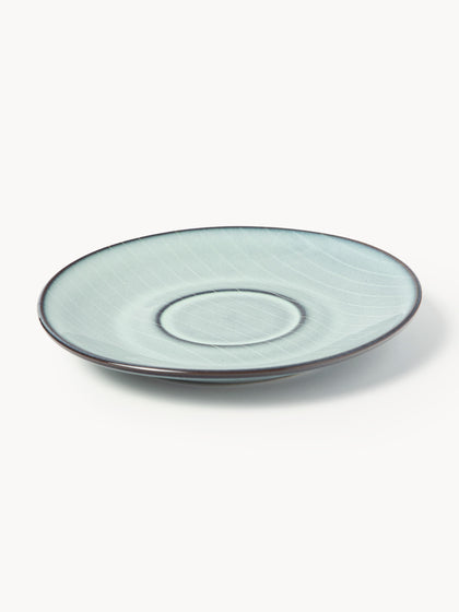Westwing Taza De Café Con Platito Artesanal Nordic Sea
