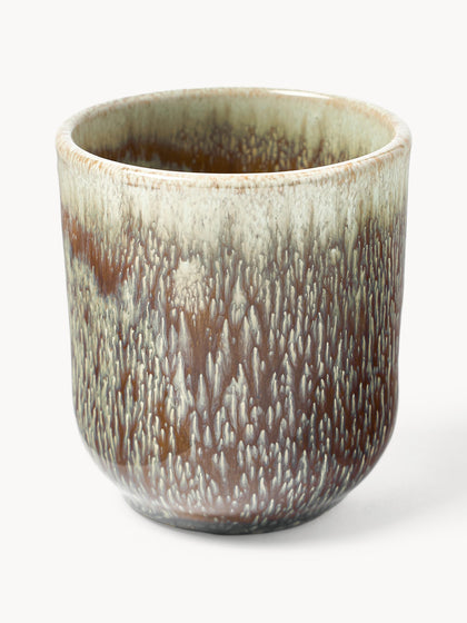 Westwing Tazas artesanales con esmalte reactivo Danza 4 uds