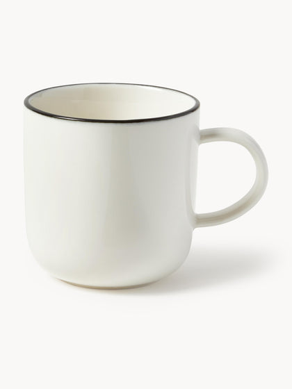 Westwing Tazas Con Platitos De Porcelana Facile 2 uds