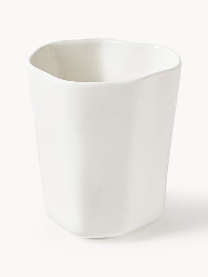 Westwing Tazas de café de porcelana con forma orgánica Joana 4 uds