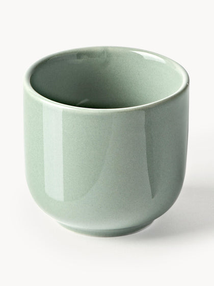 Westwing Tazas De Café Espresso Con Platitos De Porcelana Nessa 4 uds
