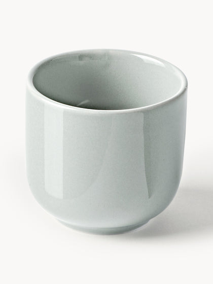 Westwing Tazas De Café Espresso Con Platitos De Porcelana Nessa 4 uds