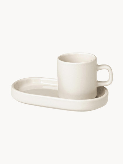Westwing Tazas De Café Espresso Con Platitos Pilar 2 uds