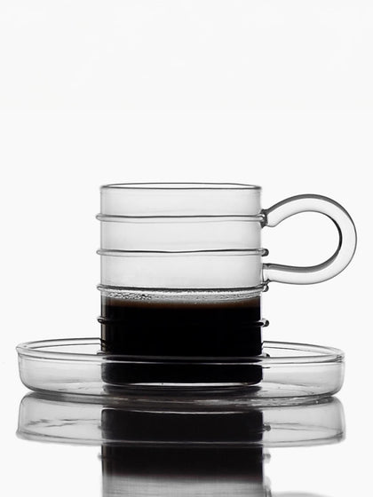 Westwing Tazas De Espresso Artesanales Deco' Clear 6 Uds
