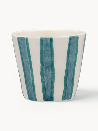 Westwing Tazas De Espresso Pintadas A Mano Powder Stripe 2 Uds