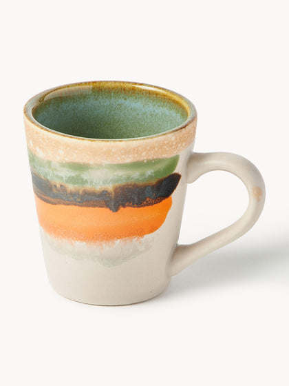 Westwing Tazas Espresso Artesanales Con Esmalte Reactivo 70's 4 uds