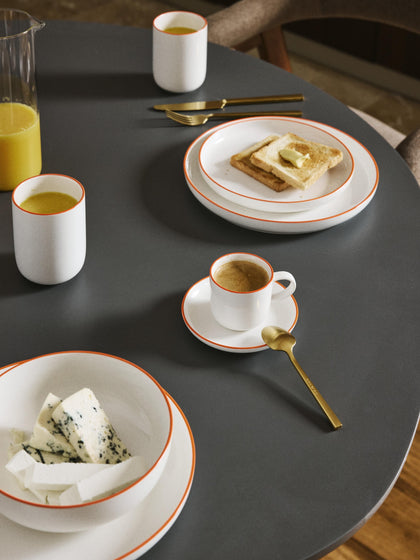 Westwing Tazas Espresso Con Platitos De Porcelana Facile 2 uds