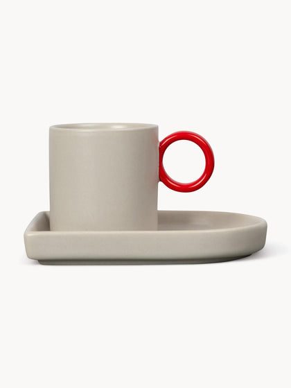 Westwing Tazas Espresso Con Platitos De Porcelana Niki 2 uds