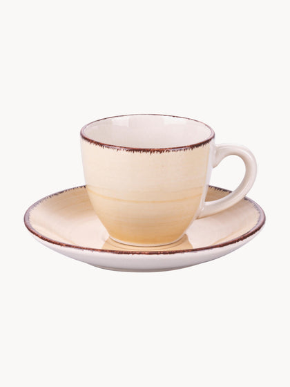 Westwing Tazas Espresso Pintadas A Mano Con Platito Baita 6 uds