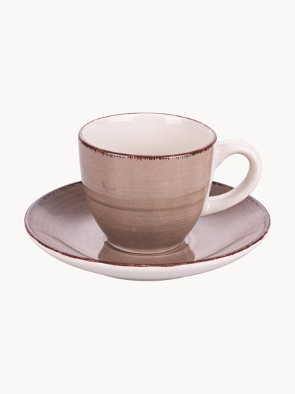 Westwing Tazas Espresso Pintadas A Mano Con Platito Baita 6 uds