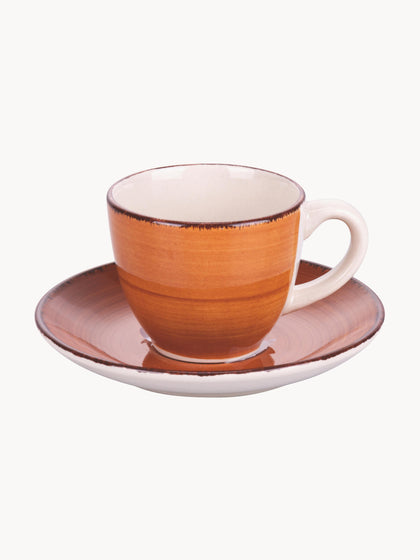 Westwing Tazas Espresso Pintadas A Mano Con Platito Baita 6 uds