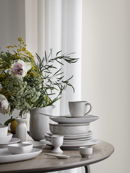 Westwing Tazas Grandes Artesanales De Gres Nordic Sand 2 uds