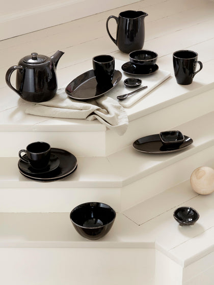 Westwing Tazas Grandes Artesanales Nordic Coal 2 uds