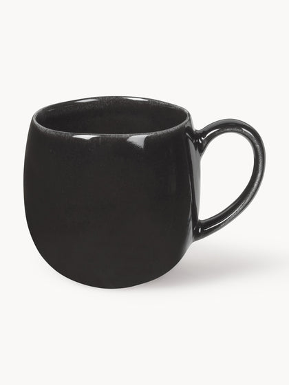 Westwing Tazas grandes artesanales Nordic Coal 2 uds
