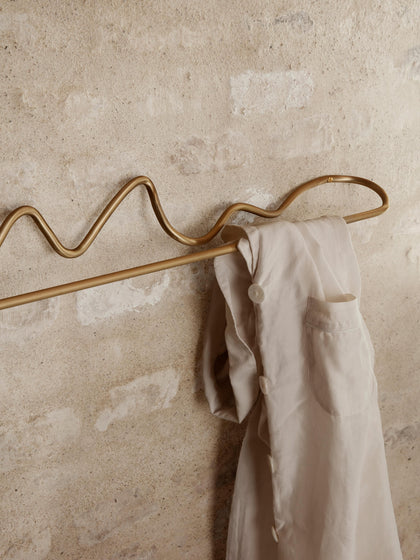 Westwing Toallero De Pared Artesanal De Metal Curvature