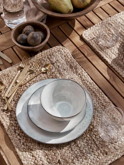 Westwing Vajilla Artesanal Nordic Sand 4 comensales (12 pzas.)