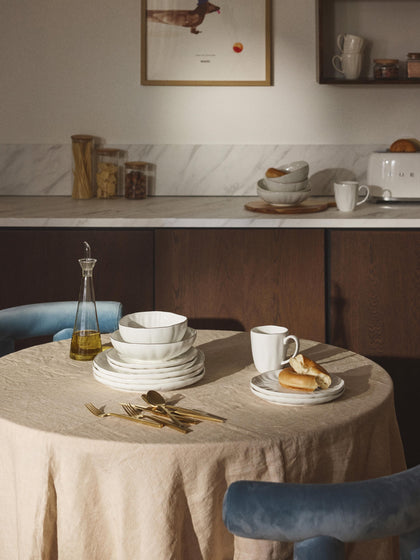 Westwing Vajilla De Porcelana Con Relieves Sali 6 comensales (30 pzas.)