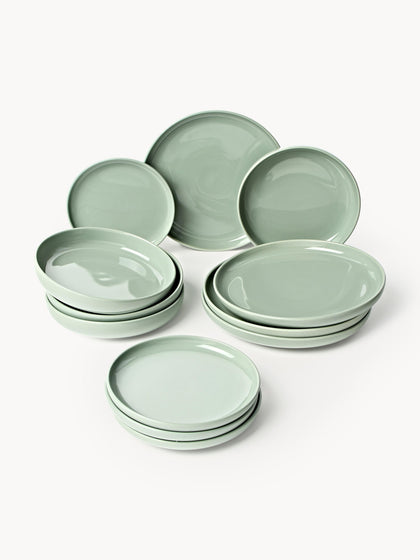 Westwing Vajilla de porcelana Nessa 4 comensales (12 pzas.)