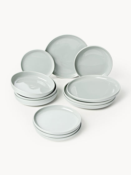 Westwing Vajilla de porcelana Nessa 4 comensales (12 pzas.)
