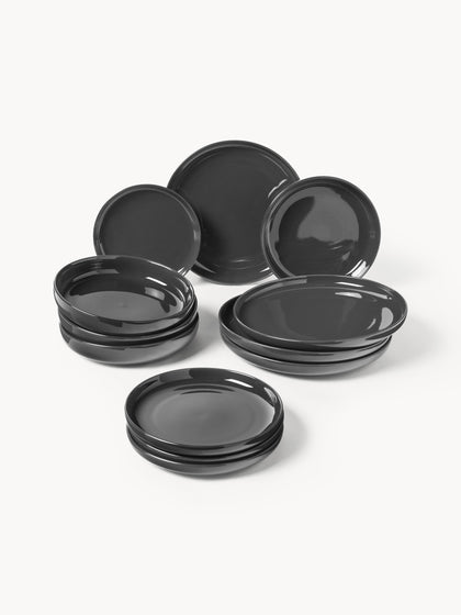 Westwing Vajilla de porcelana Nessa 4 comensales (12 pzas.)