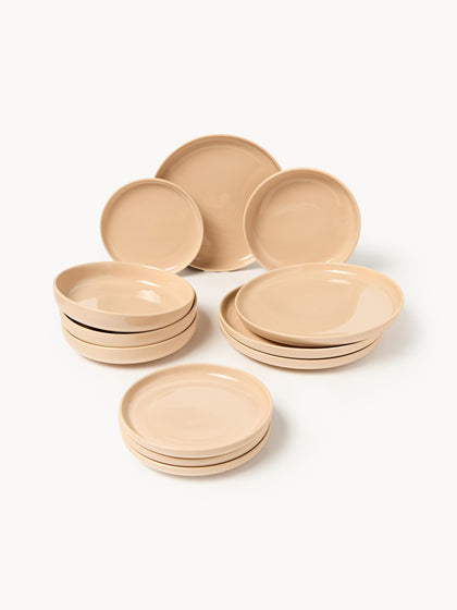 Westwing Vajilla de porcelana Nessa 4 comensales (12 pzas.)