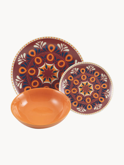 Westwing Vajilla De Porcelana Shiraz 6 comensales (18 pzas.)
