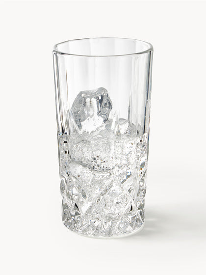 Westwing Vasos Altos Con Relieve De Cristal George 4 Uds