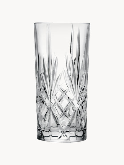 Westwing Vasos Altos De Cristal Con Relive Bichiera 4 uds