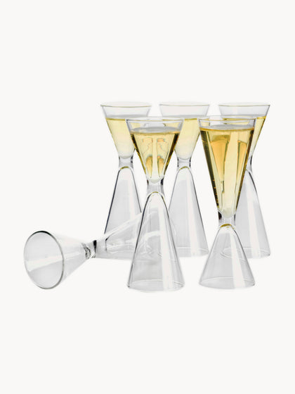 Westwing Vasos Chupito Semon 6 uds. Con Caja De Madera