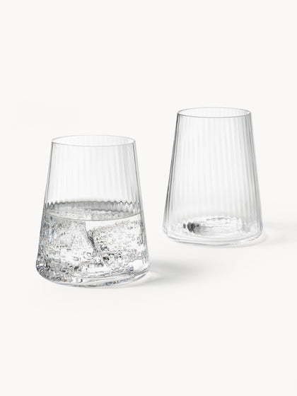 Westwing Vasos De Agua Artesanales Con Relieves Cami 4 uds