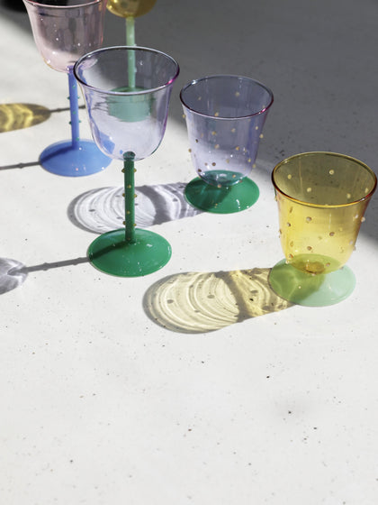 Westwing Vasos De Agua Artesanales De Vidrio Borosilicato Dot 2 Uds