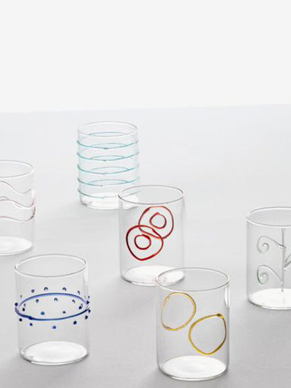 Westwing Vasos De Agua Artesanales Deco' Arlecchino 6 Uds