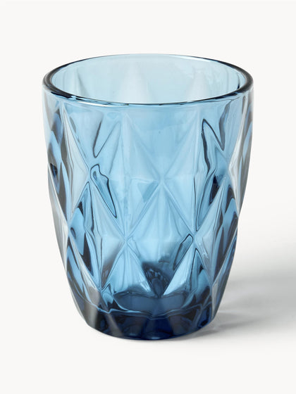 Westwing Vasos De Agua Con Patrón Texturizado Colorado 4 Uds