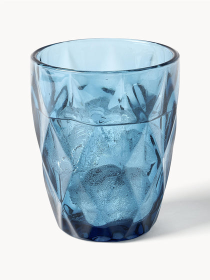 Westwing Vasos De Agua Con Patrón Texturizado Colorado 4 Uds
