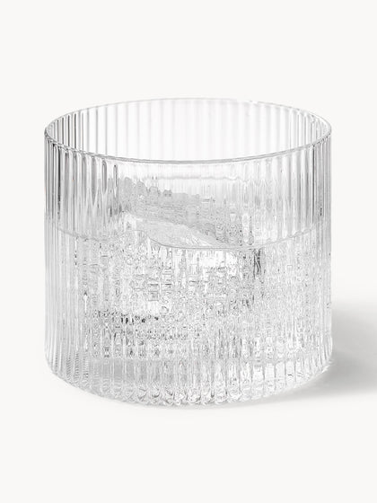 Westwing Vasos De Agua Soplados Con Relieves Ripple 4 Uds