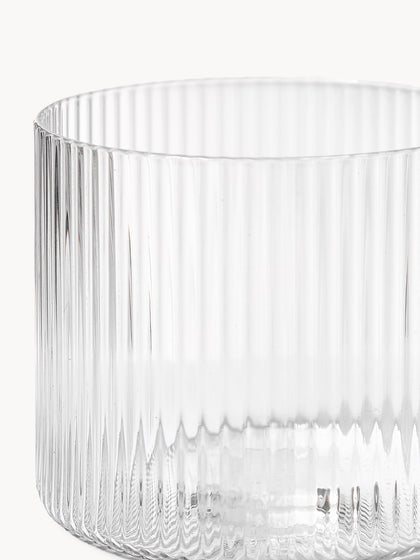 Westwing Vasos De Agua Soplados Con Relieves Ripple 4 Uds