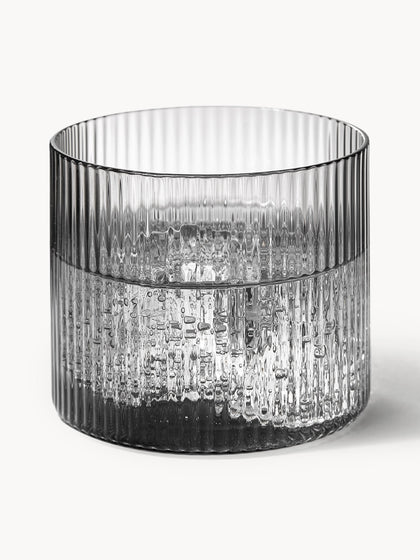 Westwing Vasos De Agua Soplados Con Relieves Ripple 4 Uds
