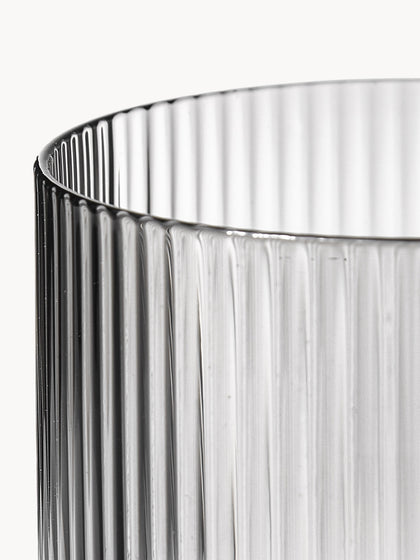 Westwing Vasos De Agua Soplados Con Relieves Ripple 4 Uds