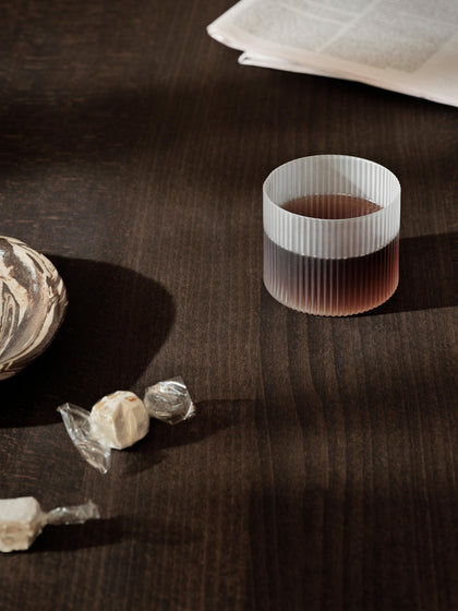 Westwing Vasos De Agua Soplados Con Relieves Ripple 4 Uds