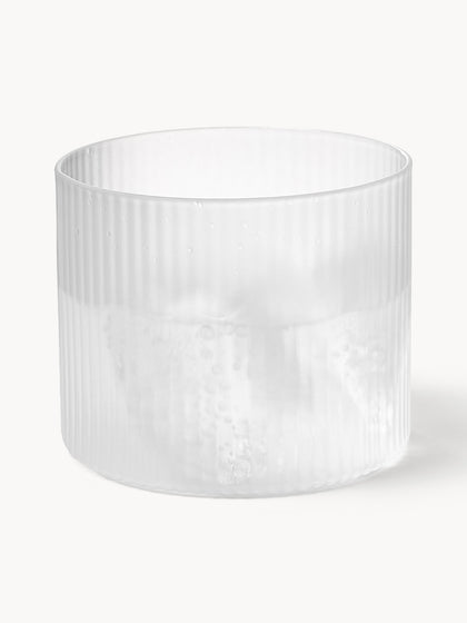 Westwing Vasos De Agua Soplados Con Relieves Ripple 4 Uds